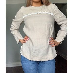 J. Crew Linen Blouse